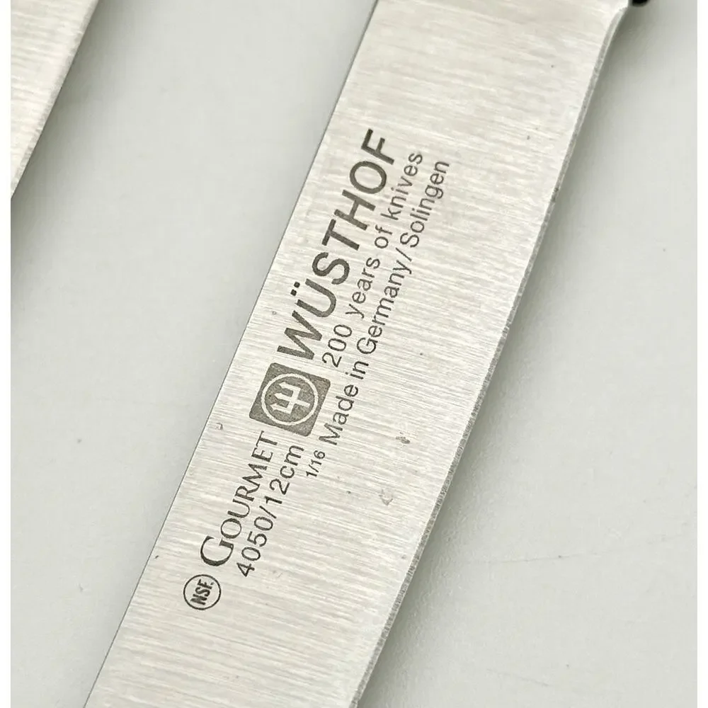Set of 6 Wusthof Gourmet Knives Steak Knives With Block 4050 M/12cm - Germany